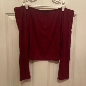 Ribbed Off-The-Shoulder Top